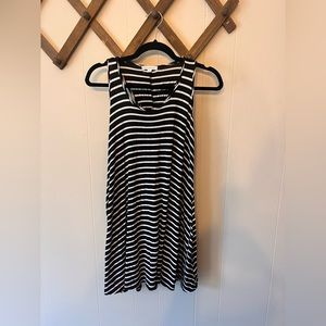 Knit striped tank dress